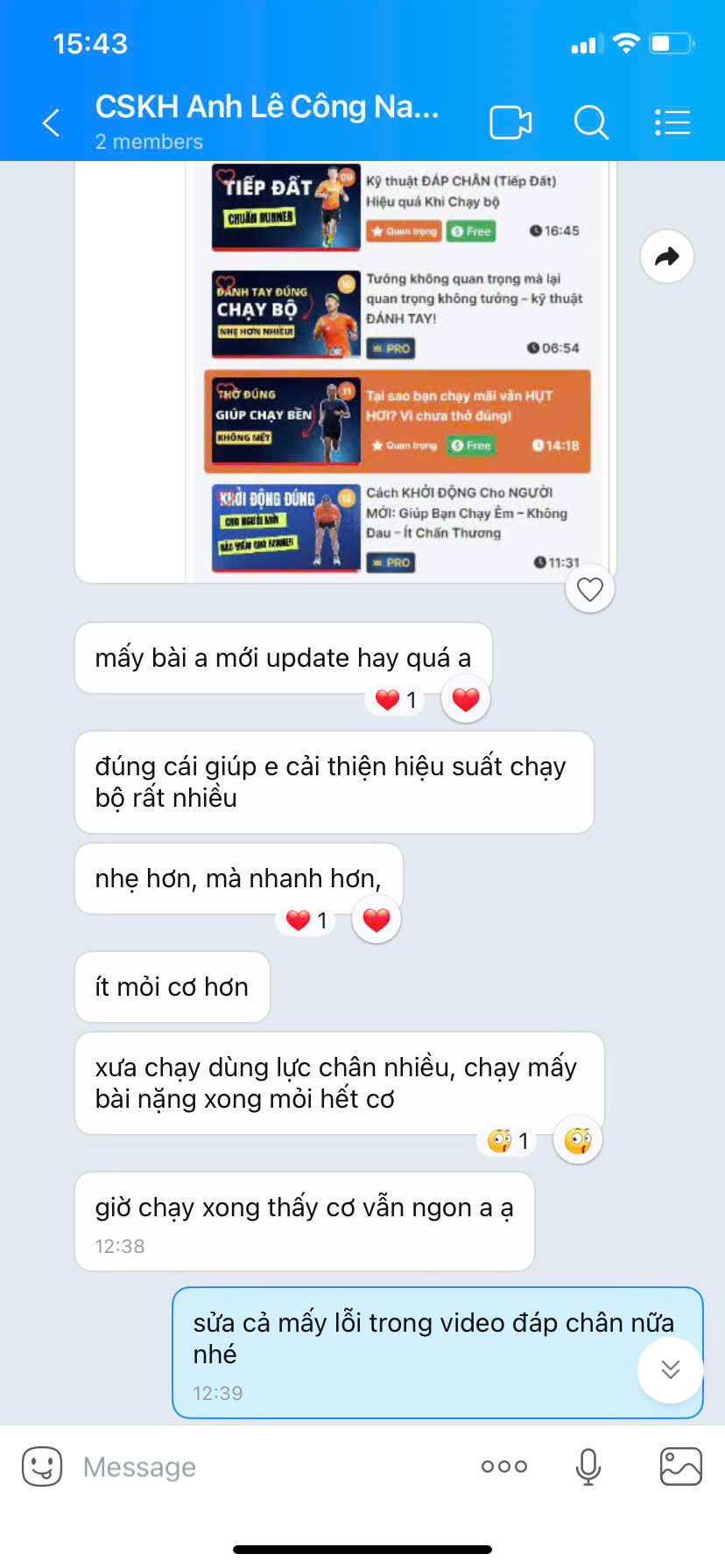 Học viên Nam - nhẹ hơn, nhanh hơn sau khi học