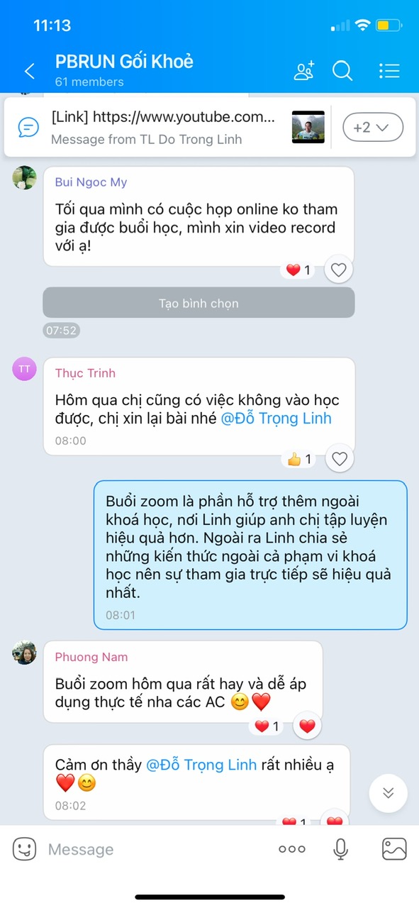 Học viên chia sẻ kết quả