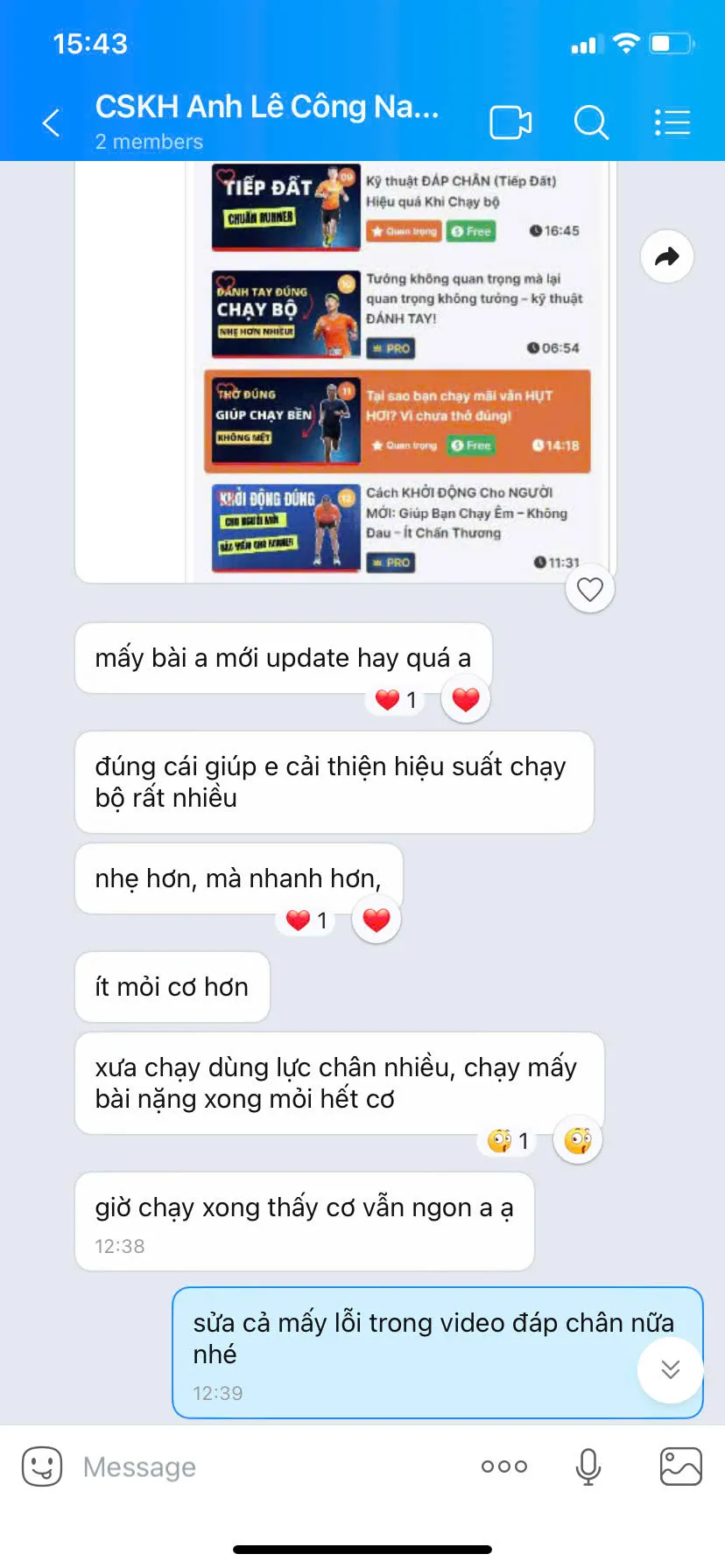 Phản hồi chạy nhẹ hơn